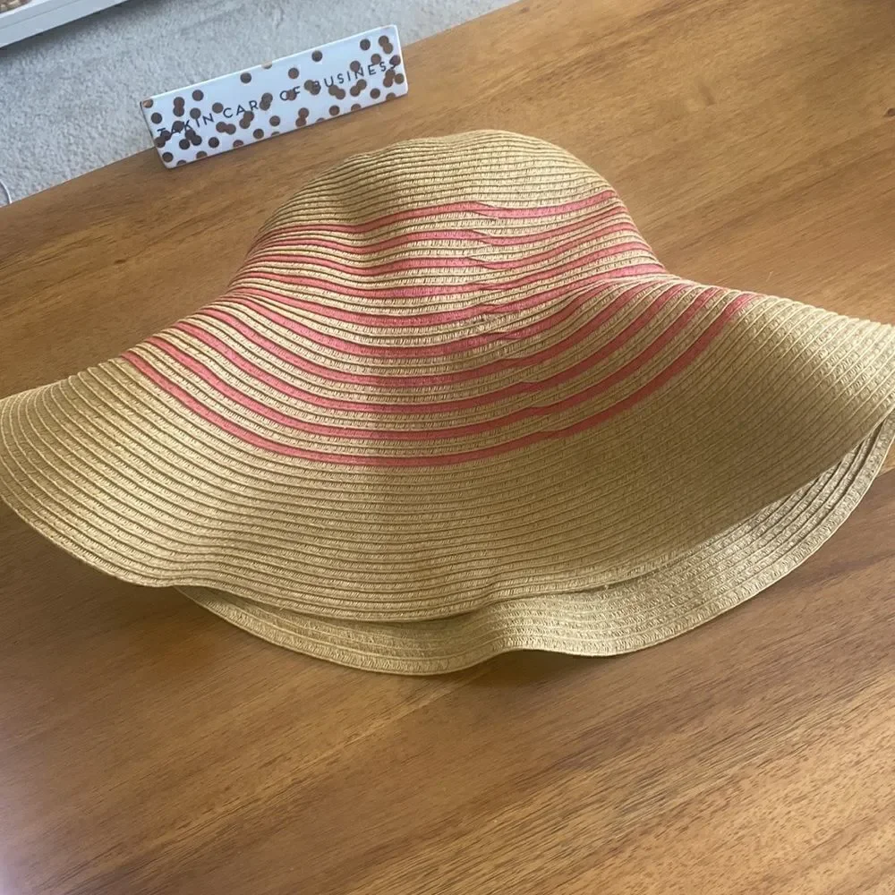J. Crew Wide Brim Straw Hat O/S